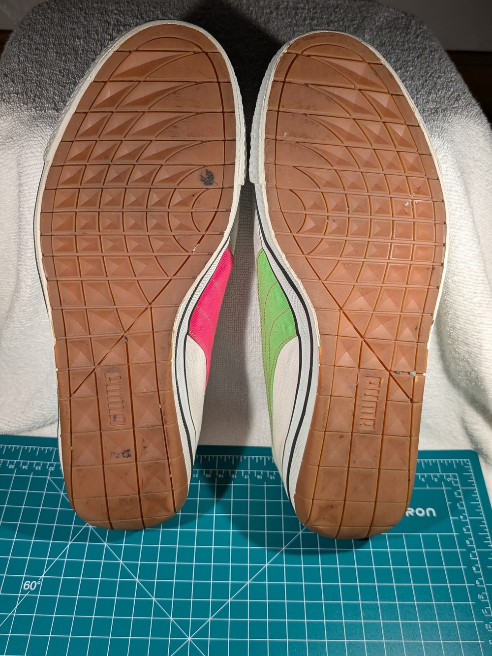 Puma Multicolor Color Block Sneakers Men's Size 14 Blue Yellow Green Pink - Picture 8 of 16